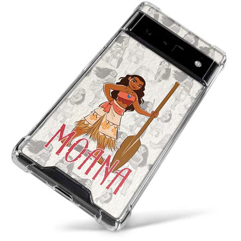 Disney Princess Moana Pattern Google Pixel 6 Clear Case